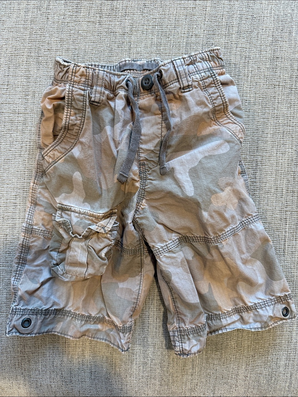 GAP Boys Tan Camo Cargo Shorts